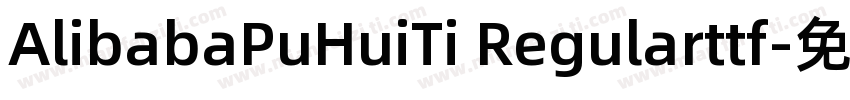 AlibabaPuHuiTi Regularttf字体转换